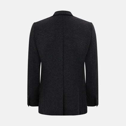 Charcoal Knitted Oxford Blazer Image 2