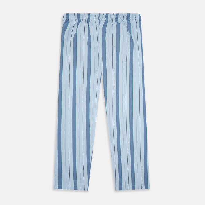 Blue Multi Stripe Pyjama Trousers Image 2