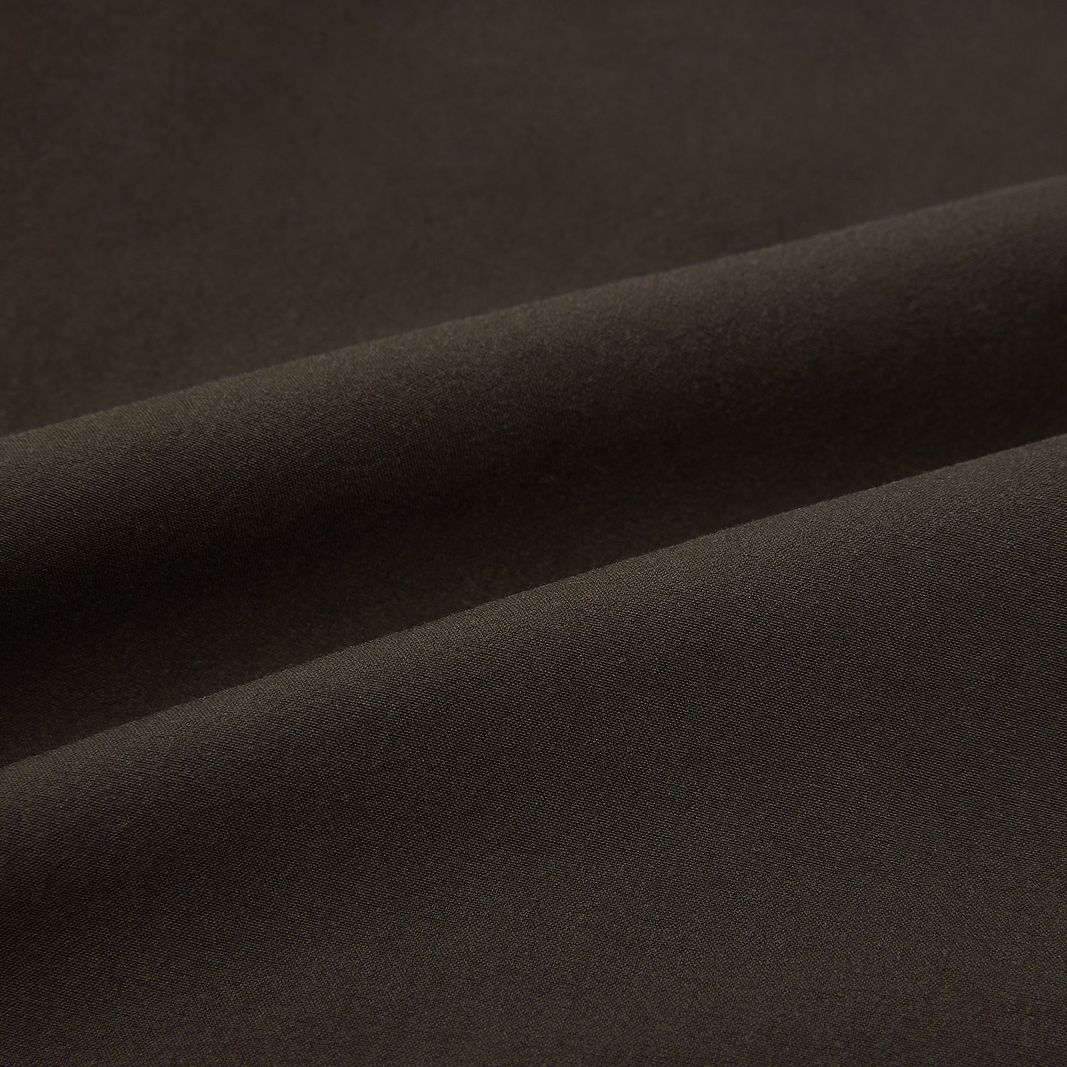 View 7 of product A pair of straight-leg Moss Green Winston Trousers by Turnbull & Asser in high-twist cotton with belt loops, button closure, and side pockets, displayed on a plain white background.