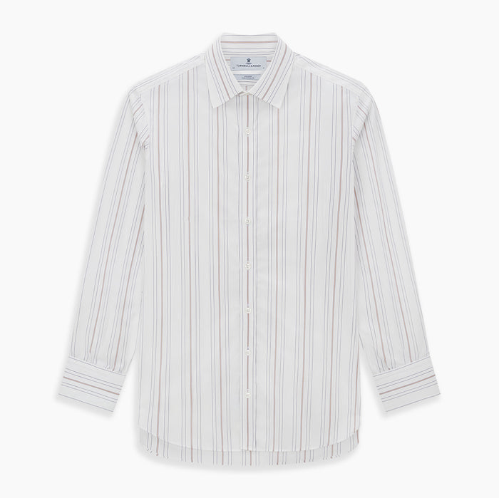 Purple and Rose Multi Stripe Mayfair Shirt Image 6