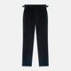 The Teal Velvet Jonathan Trousers by Turnbull & Asser feature a side tab adjuster, straight legs, and a concealed front closure for a refined tailored look, shown on a white background.