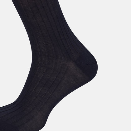 Navy Long Socks Image 3