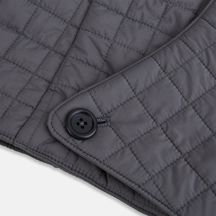 Shadow Grey Quilted Hood with Neck Warmer Image 4