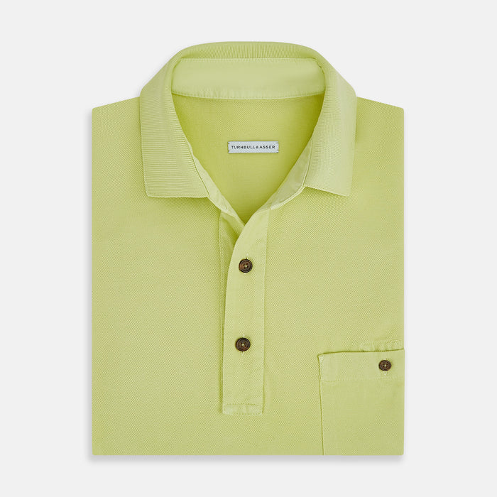 Lime Green Polo Shirt Image 3