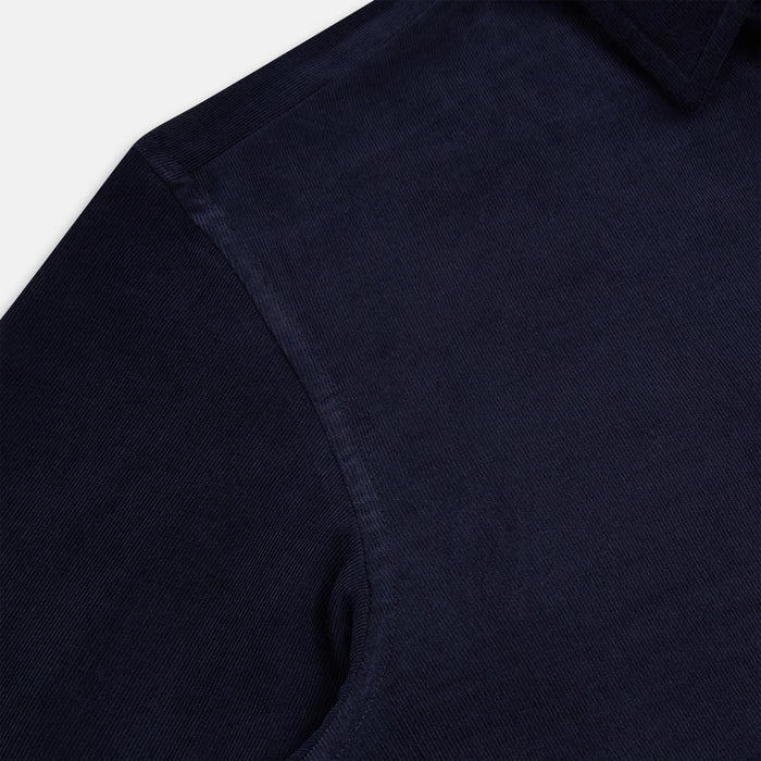 Navy Corduroy Windsor Shirt Image 5