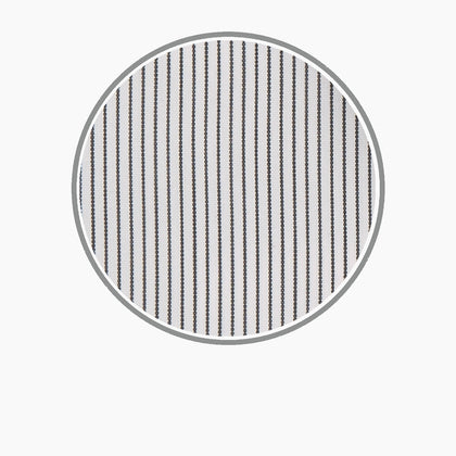 Black Hairline Stripe Cotton Fabric Image 2