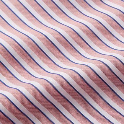 Orange Multi Stripe Cotton Sussex Nightshirt Image 1