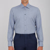 View 2 of product Grey Cashmere Blend Classic Shirt with T & A Collar