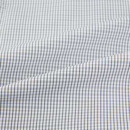 Midnight Blue Micro  Tattersall Check Mayfair Shirt Image 5