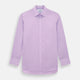 The Turnbull & Asser Purple Pink Mayfair Shirt is a men's formal, long-sleeve button-up with a classic collar and buttoned cuffs, shown in light purple against a plain white background.