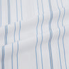 View 6 of product The Turnbull & Asser Pale Blue Multi Stripe Mayfair Shirt, featuring long sleeves, a classic collar, and buttoned cuffs, exemplifies British craftsmanship and is shown flat on a white background for a crisp look.