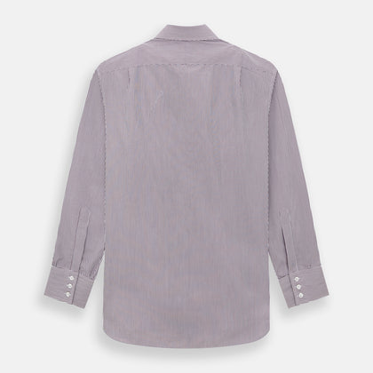 Burgundy Shadow Stripe Mayfair Shirt Image 2