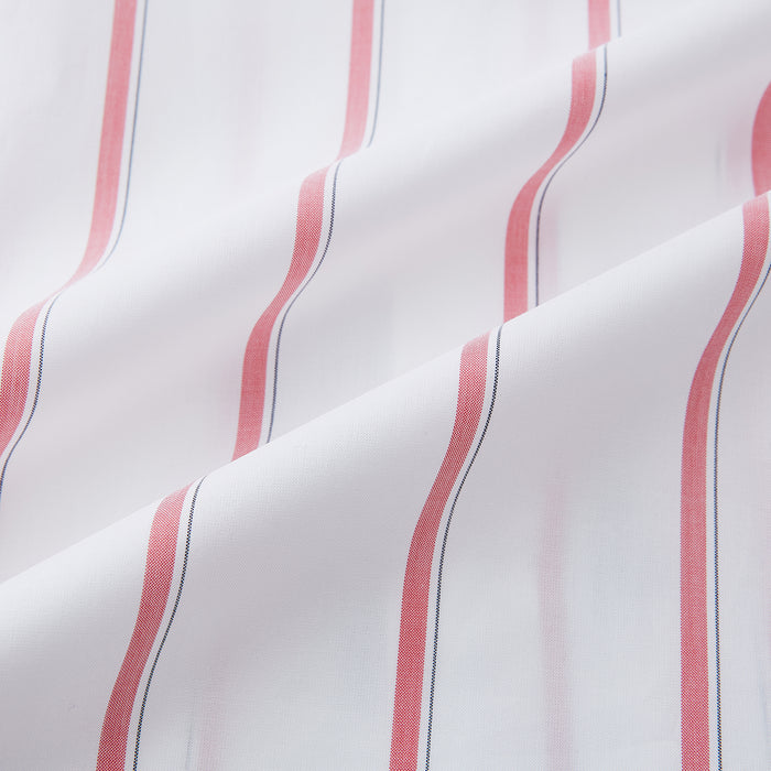 Coral Track Stripe Mayfair Shirt Image 5