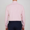 View 3 of product The Pink End-on-End Shirt with T&A Collar and Double Cuffs by Turnbull & Asser, shown neatly folded on a white background, updates timeless elegance with its classic detailing and refined pink hue.
