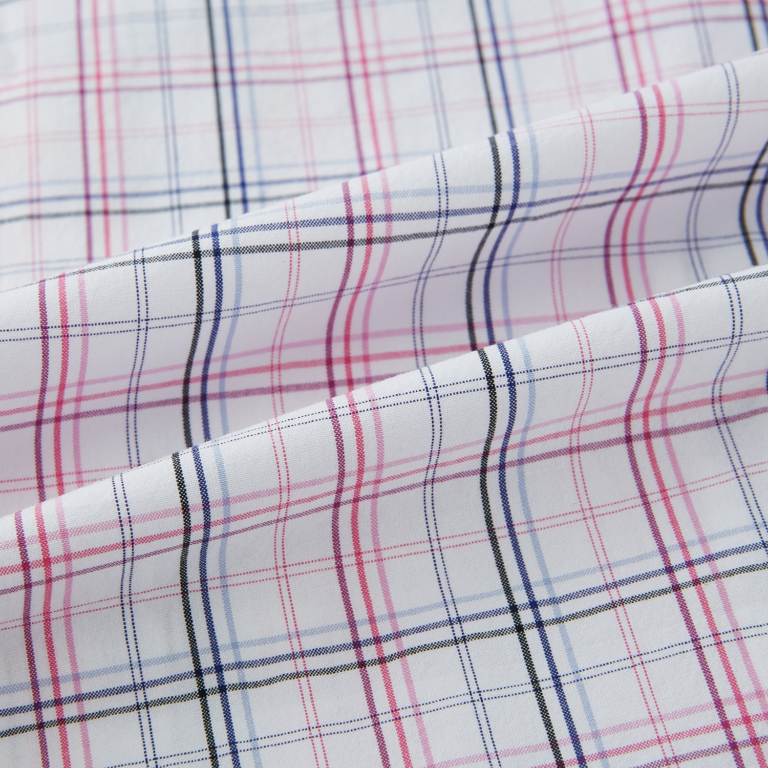 View 8 of product The Purple and Blue Multi Check Westminster Shirt by Turnbull & Asser features a refined plaid pattern, long sleeves, and button-up design—displayed flat to showcase hallmark British craftsmanship.