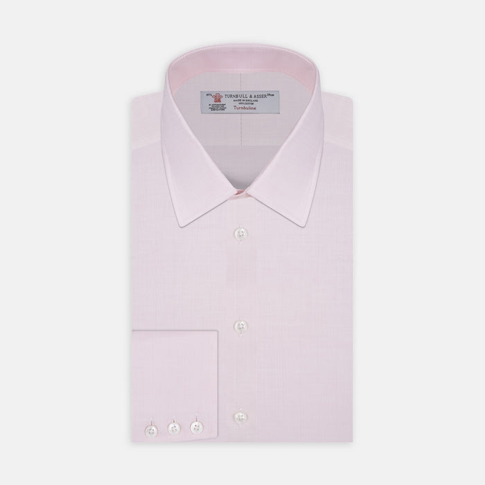 Pink Herringbone Cotton Fabric Image 1