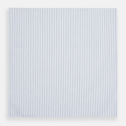 Hand Rolled Blue Multi Stripe Handkerchief Image 2