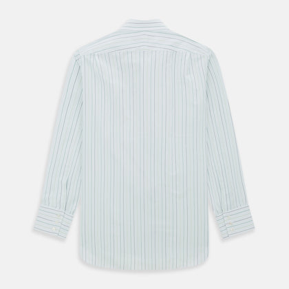 Green Wide Pinstripe Mayfair Shirt Image 2