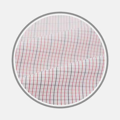 Red Micro Graph Fabric