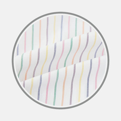 Rainbow Double Pinstripe Fabric
