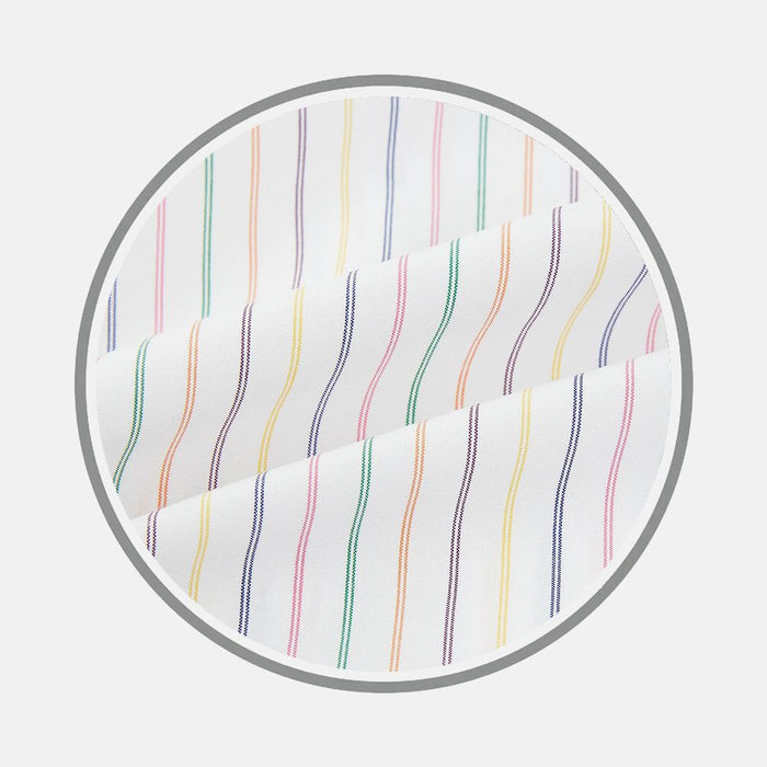 Rainbow Double Pinstripe Fabric