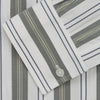 View 5 of product The Turnbull & Asser Green, Blue & White Stripe Weekend Fit Shirt features a Derby collar, 1-button cuffs, and chest pocket—ideal for stylish winter layering and classic sophistication.