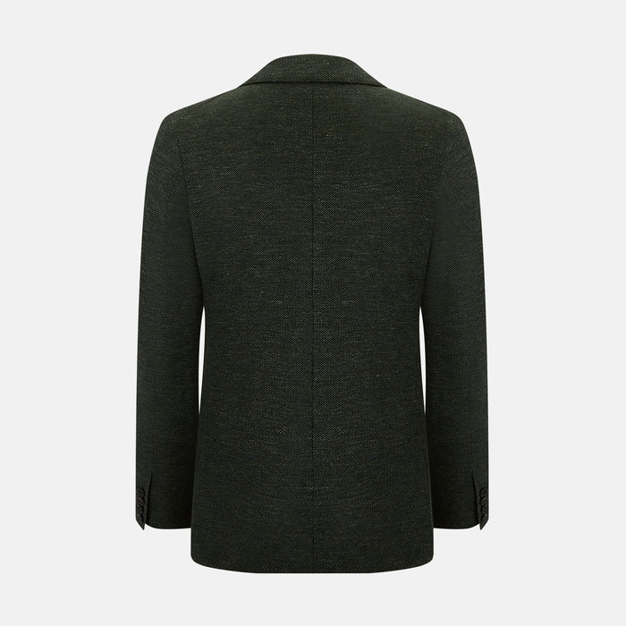 Forest Green Linen Blend Cambridge blazer Image 2