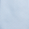 View 2 of product The HOUNDSTOOTH WHITE RIVER TIE by Turnbull & Asser features a light blue and white textured pattern, making it an essential accessory for elegant looks, shown beautifully rolled on a plain white background.