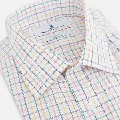 Rainbow Double Grid Check Mayfair Shirt Image 1