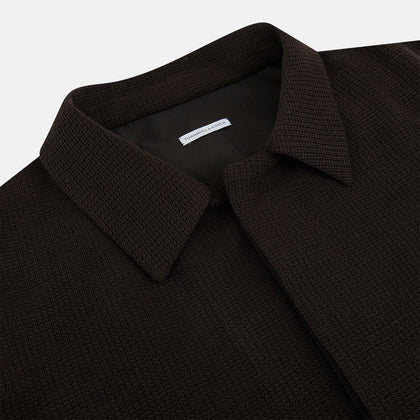 Dark Chocolate Greenwich Knitted Overshirt Image 1