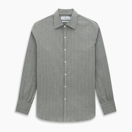 Grey Wide Stripe Westminster Shirt Image 8