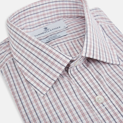 Red and Blue Multi Check Mayfair Shirt Image 1