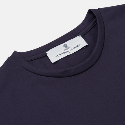 Navy Davey Cotton T-Shirt Image 1