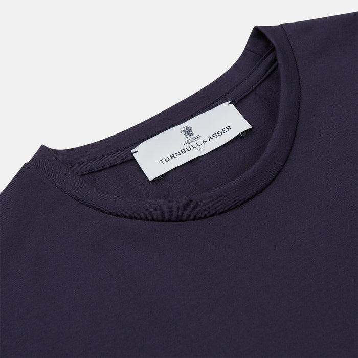 Navy Davey Cotton T-Shirt Image 1