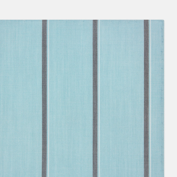 Light Sage Track Stripe Hand-Rolled Handkerchief Image 1