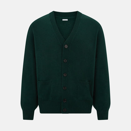 Forest Green Cashmere Cardigan