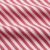 View 4 of product The Pink Candy Stripe Cotton Weekend Fit Finch Shirt by Turnbull & Asser features vertical red and white stripes, a left chest pocket, and a classic collar—an essential men’s wardrobe staple shown against a white backdrop.