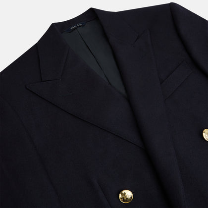 Navy Double Breasted Classic Blazer Image 1