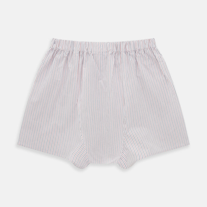 Red And Black Stripe Godfrey Boxer Shorts Image 1