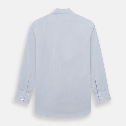 Blue Micro Graph Check Mayfair Shirt Image 2
