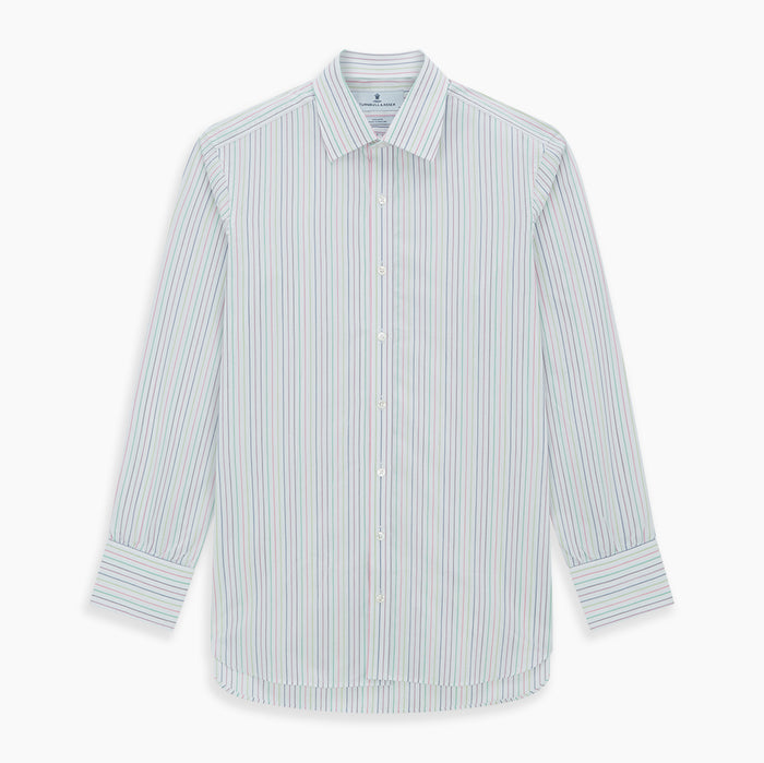 Multicoloured Double Pinstripe Mayfair Shirt Image 6