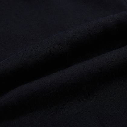 Navy Linen Blend Henry Trousers Image 6