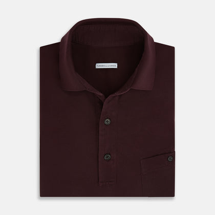 Burgundy Polo Shirt Image 3