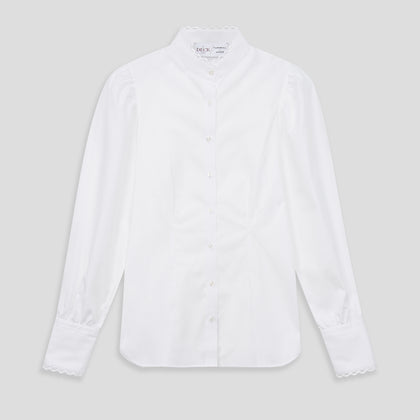 Turnbull and The Deck White Cotton Expressionist Shirt Image 1