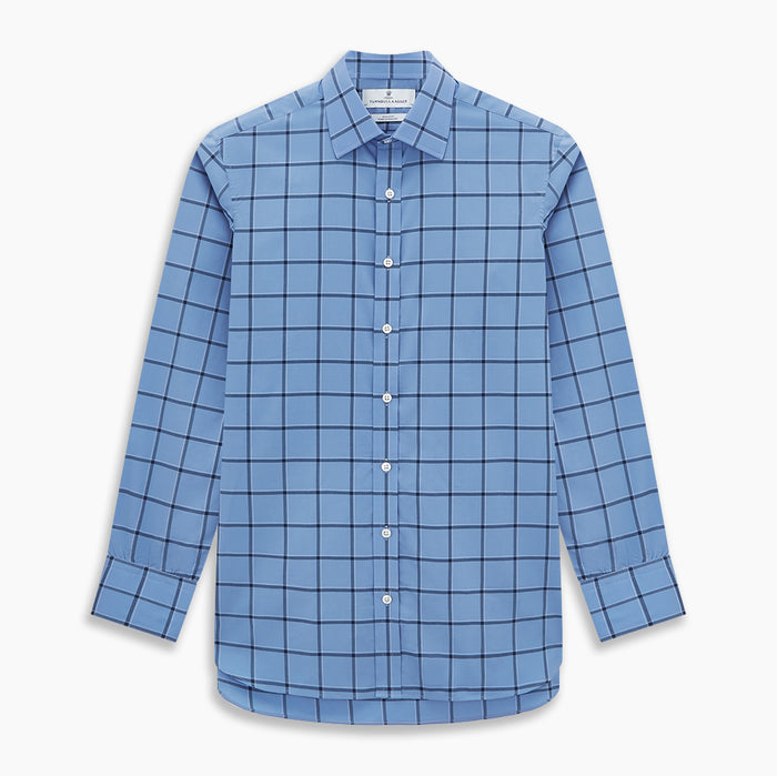Colony Blue Grid Check Mayfair Shirt Image 6