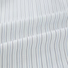 View 6 of product The Turnbull & Asser Blue Multi-Tone Double Pinstripe Mayfair Shirt, crafted from premium Italian cotton with a pointed collar, buttoned cuffs, and long sleeves, is shown on a plain white background.