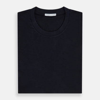Navy Short-sleeve Fitted T-Shirt Image 4