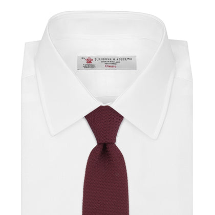 7 fold Grenadine Silk Plain Tie Image 1