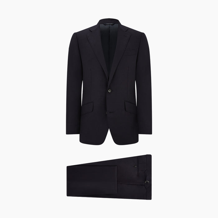 Short Navy Single Breasted Suit Image 10