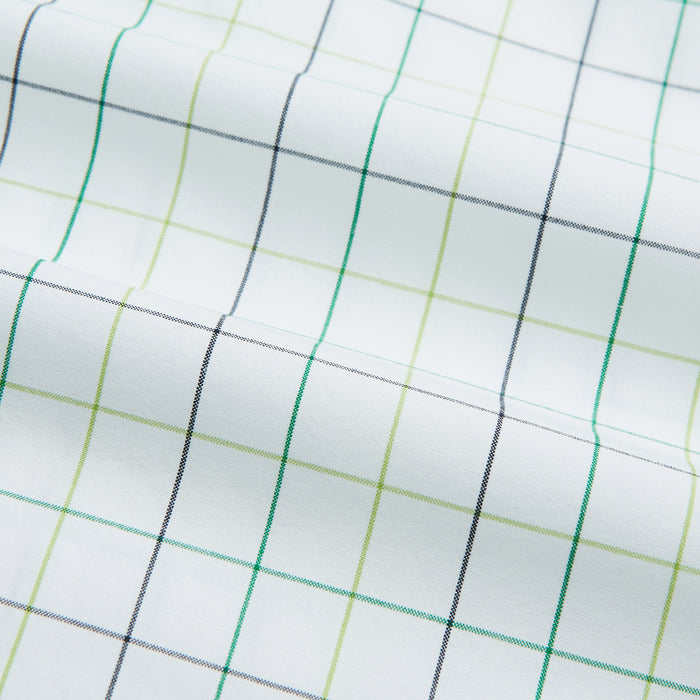 Dark Green Grid Check Mayfair Shirt Image 5